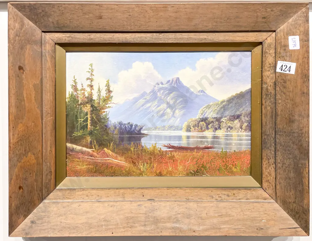 Unknown Artist - NZ Landscape - Oil on Board Image 1++