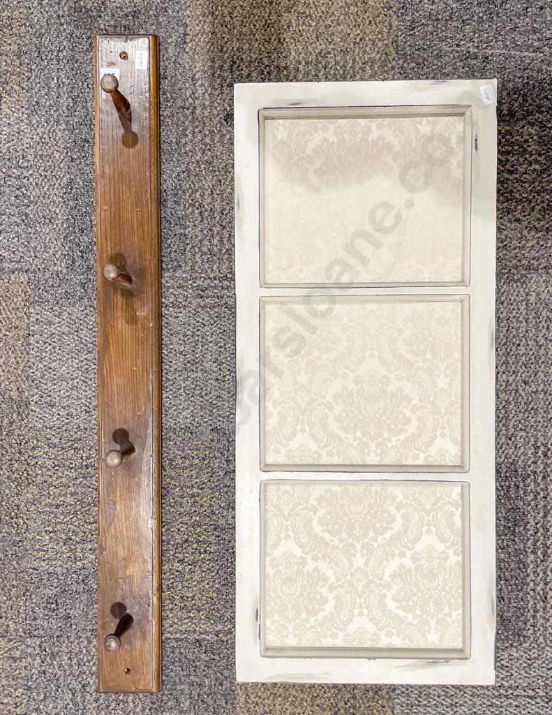 Elm Coat Rack together with Modern Framed Folk Art Image 1++
