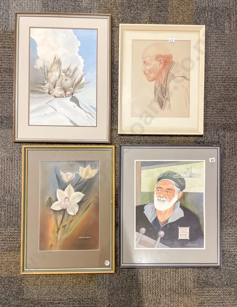 Four Assorted Framed Artworks Image 1++