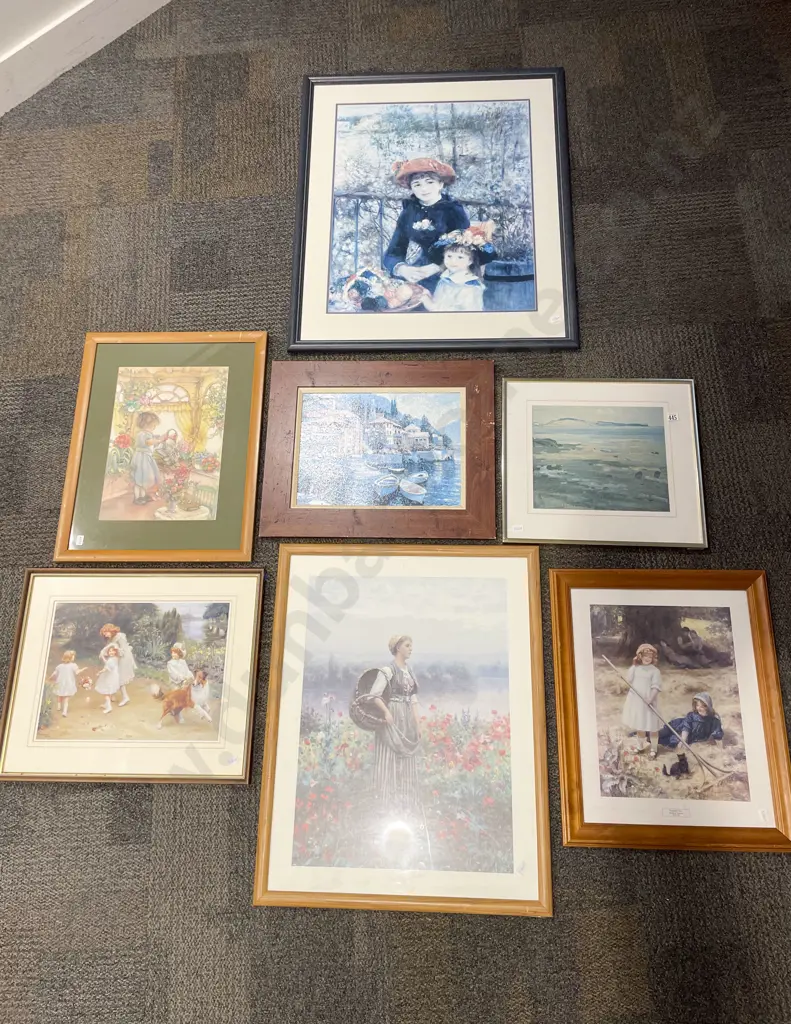 Seven Assorted Framed Artworks Image 1++