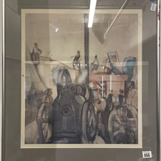 After Frances Hodgkins - Factory Workers - Reproduction Print