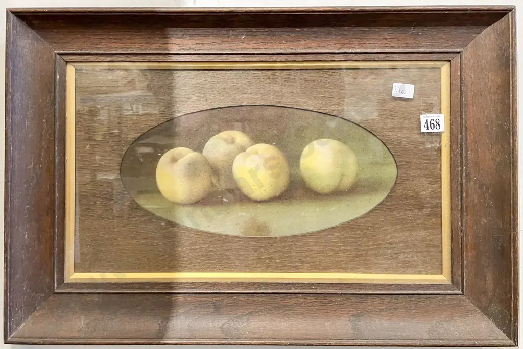 Unknown Artist - Still Life with Granny Smith Apples - Reproduction Print Image 1++