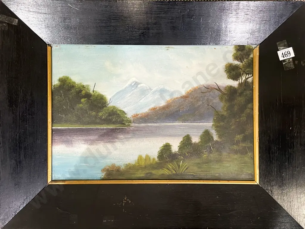 Paul W. - NZ Landscape - Oil on Board - A/F Image 1++