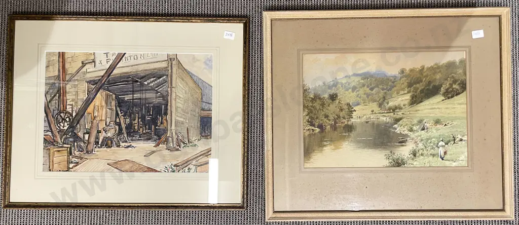 J. H. Tetley - The Welder - Pen & Wash & Other Image 1++