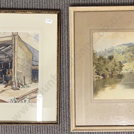 J. H. Tetley - The Welder - Pen & Wash & Other