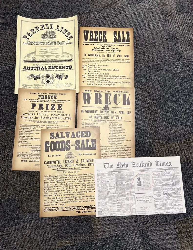 Assorted NZ Nautical Interest Posters & Memorabilia Image 1++