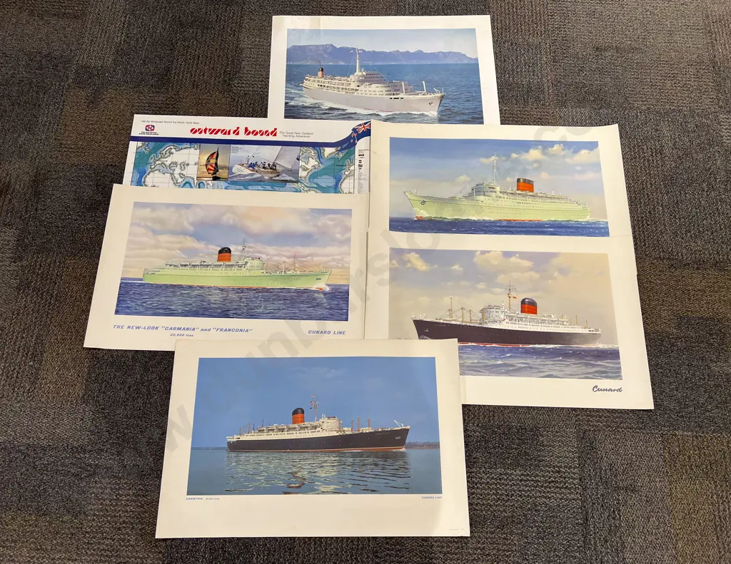 Assorted Vintage NZ Nautical Interest Posters Image 1++