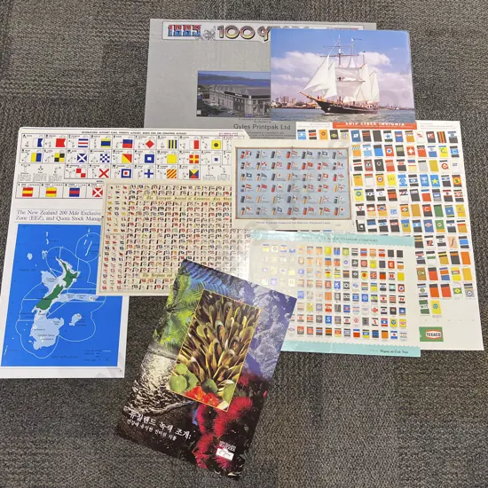 Assorted Vintage NZ Nautical Interest Posters