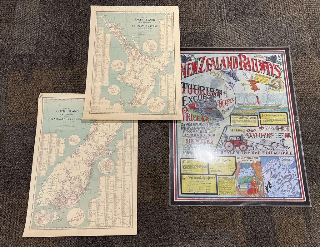 Three Vintage NZ Railway Posters Image 1++