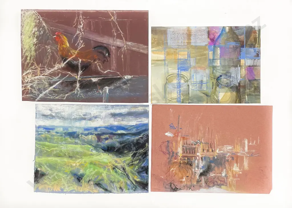 Les Finch (1940 - 2020) - Untitled Pastels (4) (Unframed) Image 1++