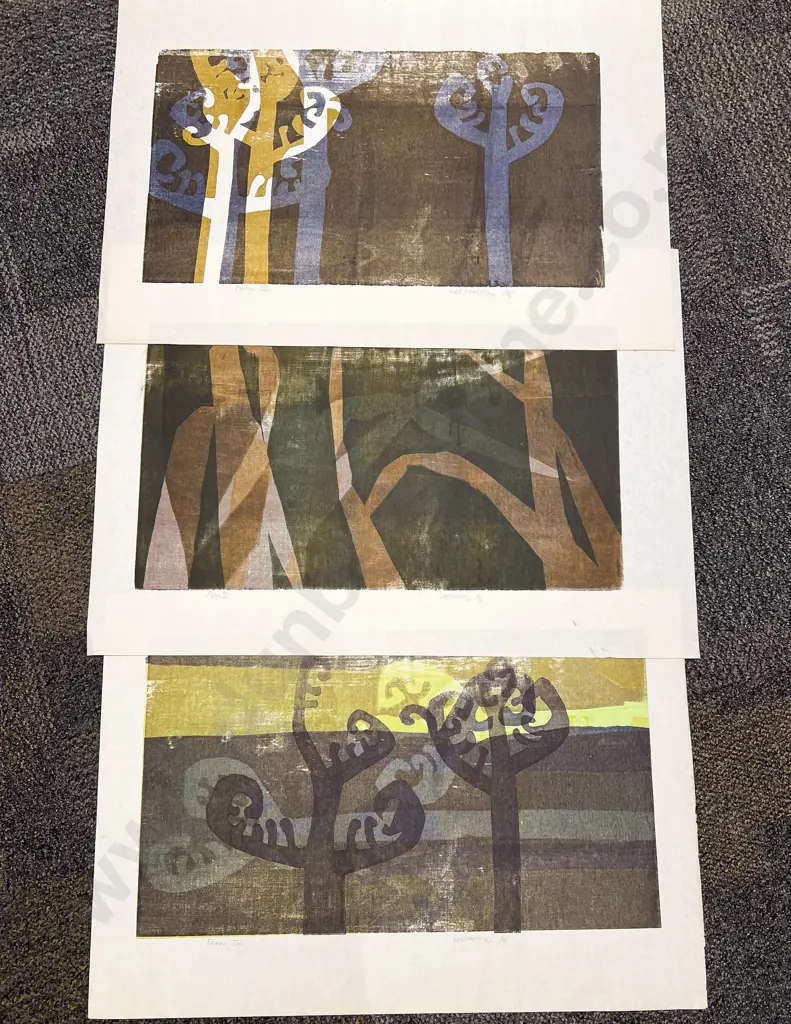 Three Unframed Les Finch Ltd Edition Prints Image 1++