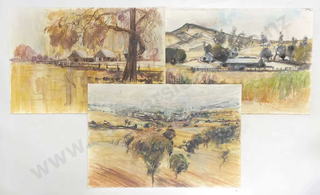 Les Finch (1940 - 2020) - Untitled Pastels (3) (Unframed) Image 1++