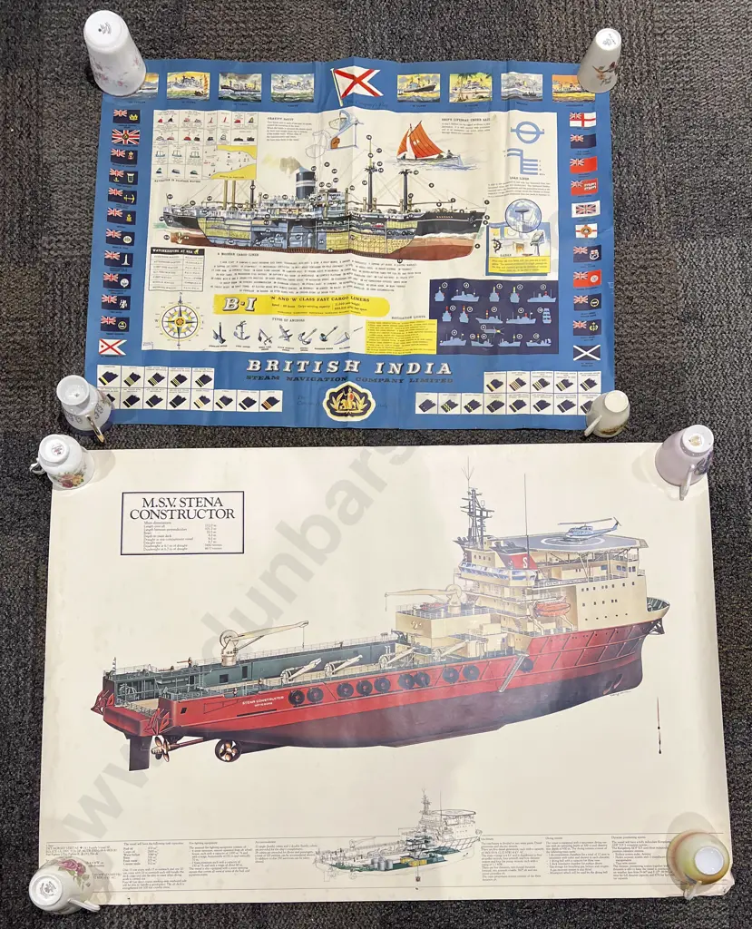 Quantity of Assorted Unframed Nautical Interest Posters Image 1++