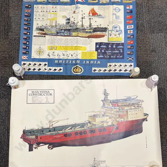 Quantity of Assorted Unframed Nautical Interest Posters