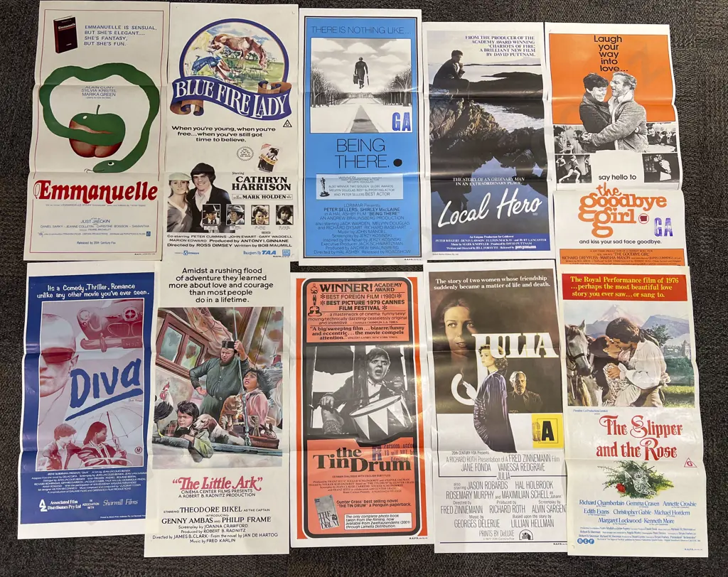 Ten Vintage Unframed Movie Posters Image 1++