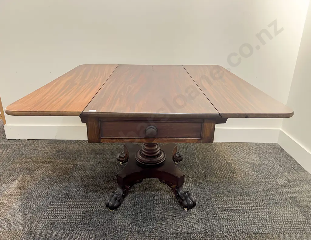 WMIV Mahogany Pembroke Table Image 1++