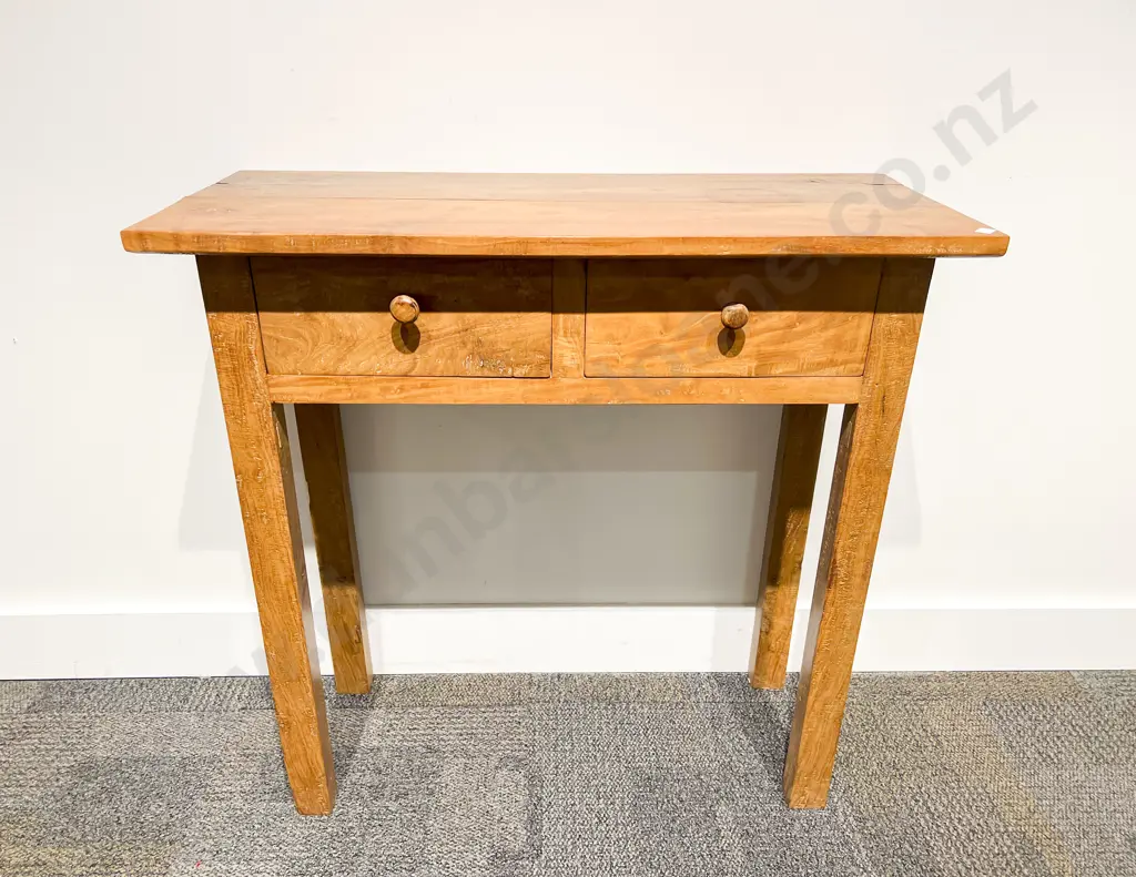 Fruitwood Two Drawer Side Table Image 1++