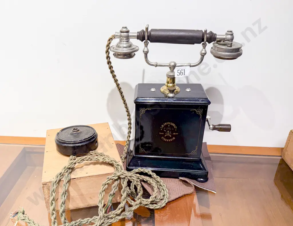 Early Ericcson Magneto Telephone Circa 1905 Image 1++