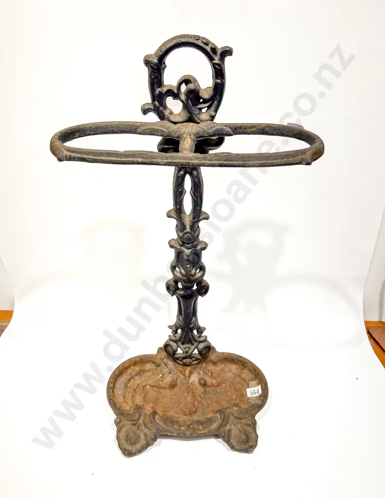 Victorian Small Cast Iron Umbrella Stand Image 1++