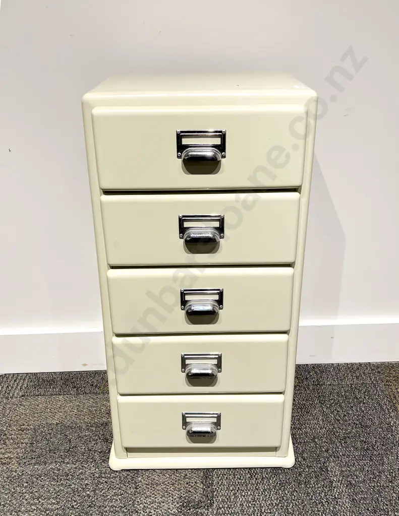 Japanese Five Drawer Enamelled Steel File Drawers Image 1++