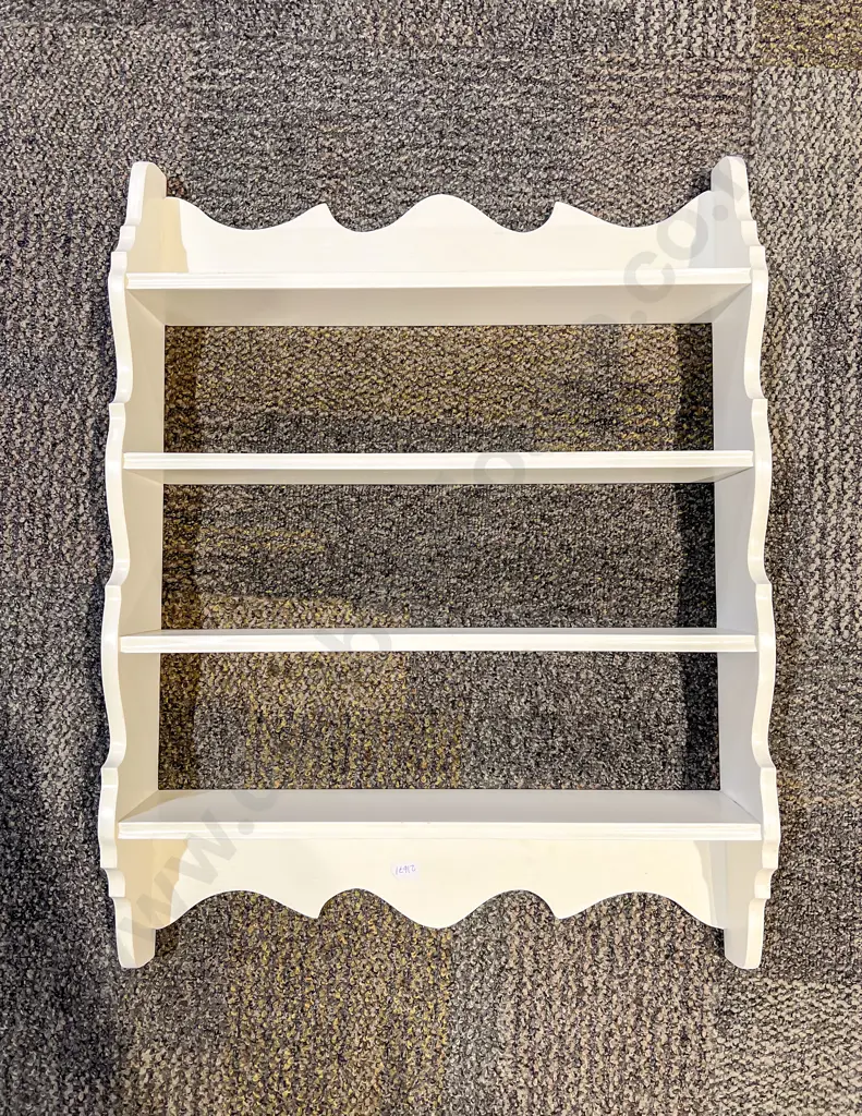 White Painted Four Shelf Shadow Box Image 1++