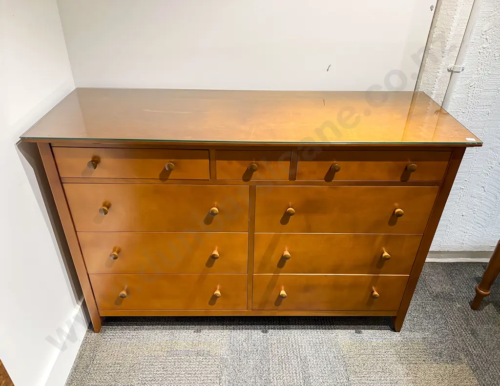 Kauri Modern Nine Drawer Combination Chest Image 1++