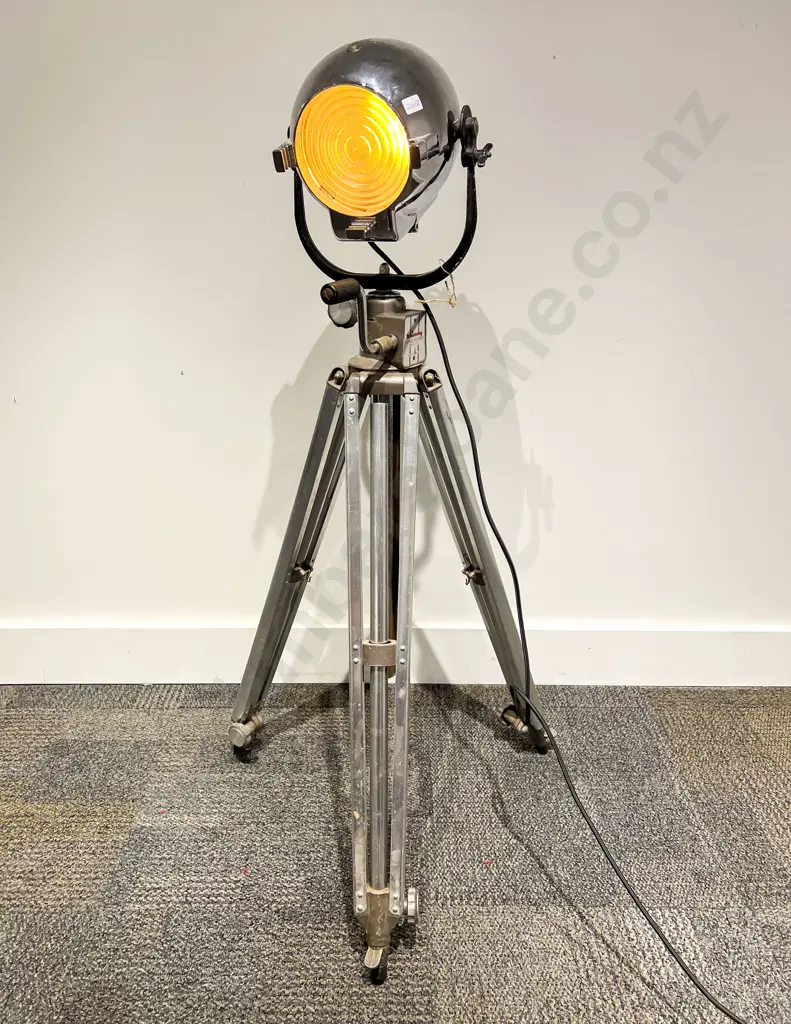 Strand England Chromed Spotlight on German Schiansky Tripod Image 1++