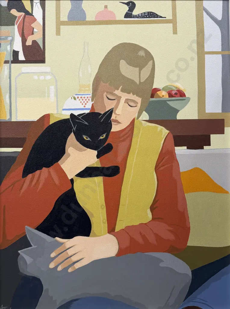 Ann Tolson - Portrait with Cats Image 1++