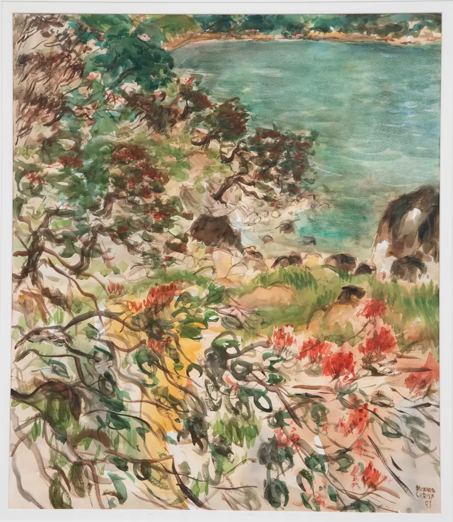 Richard Chrisp - Pohutukawa Above the Bay Image 1++