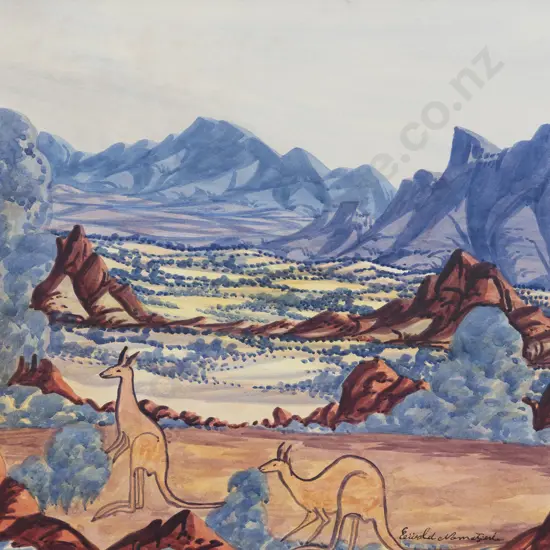 Ewald Namatjira (Australian) - MacDonnell Ranges - Central Australia