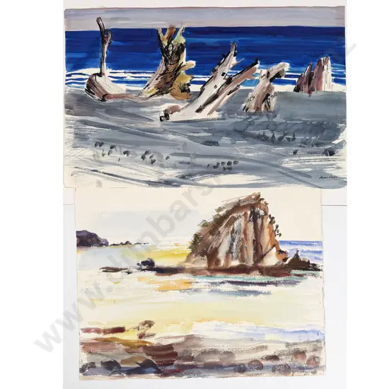 Avis Higgs (1918 - 2016) - Two Untitled Landscapes (unframed)