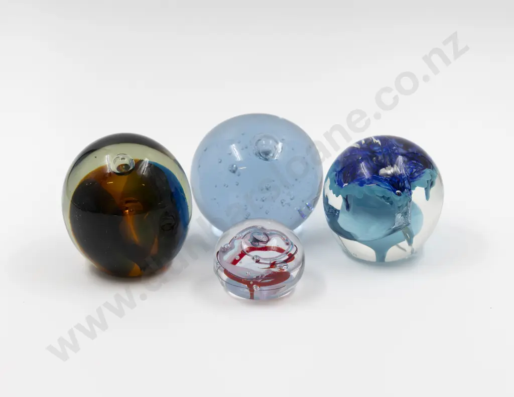 Four Unidentified NZ Paperweights Image 1++