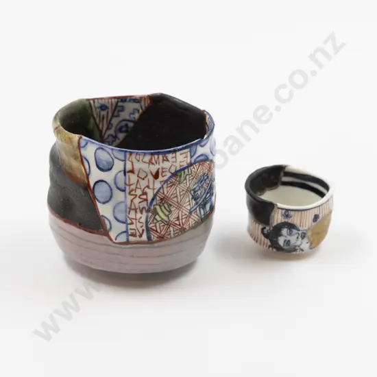 Aaron Scythe Yobitsugi Footed Bowl & Yunomi