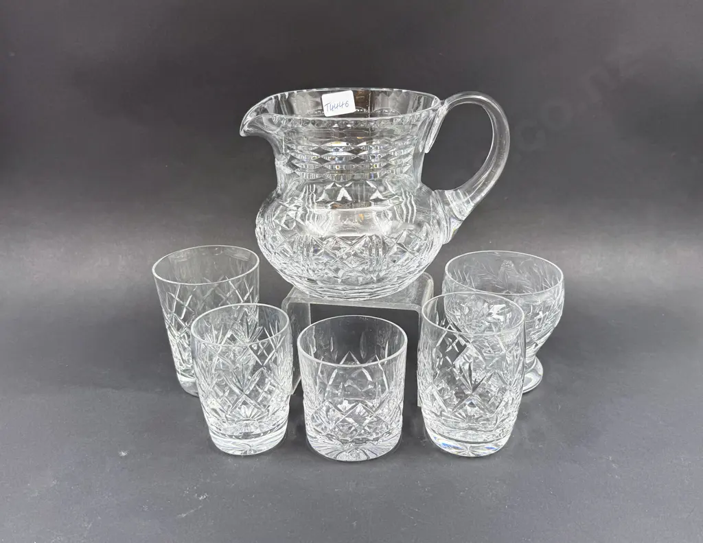 Crystal Jug & Assorted Tumblers Image 1++