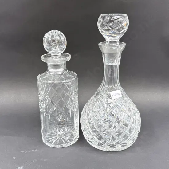Two Crystal Decanters