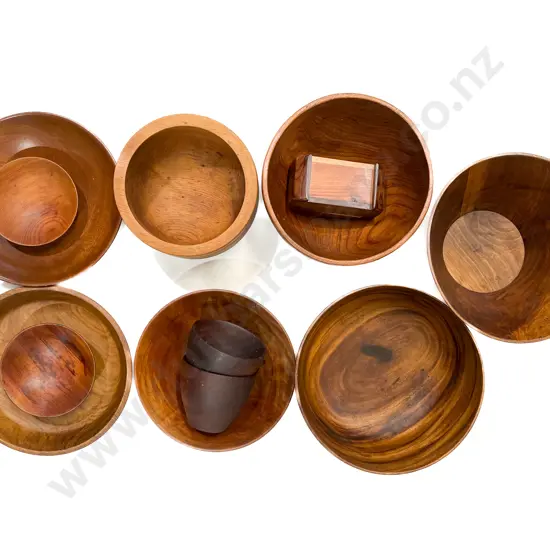 Box Quantity of Assorted Woodware