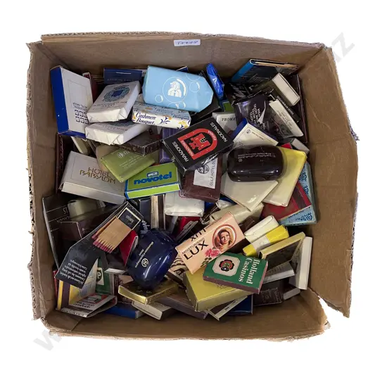 Quantity of Assorted Vintage Match Books & Travel Soaps