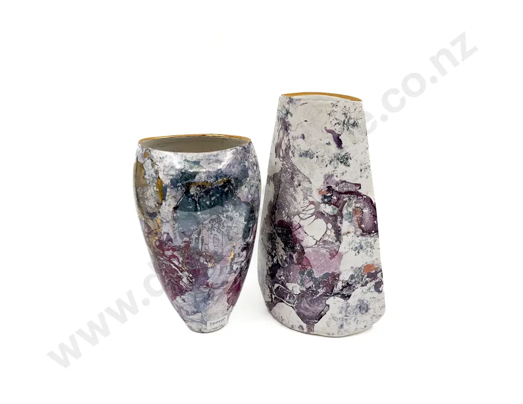 Two Patti Meads Lustre Vases Image 1++