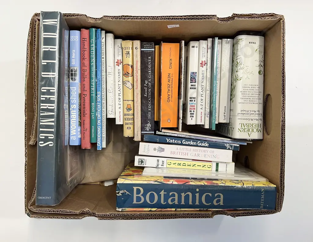 Box of Assorted Gardening Books etc Image 1++