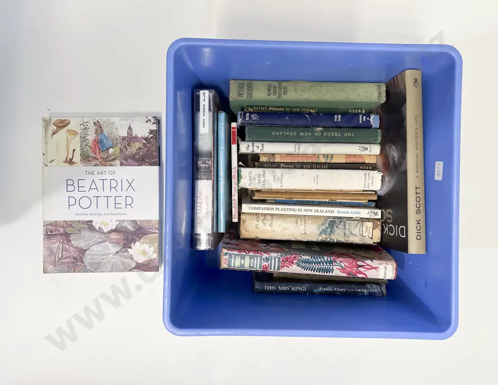 Box of Assorted Gardening Books etc Image 1++