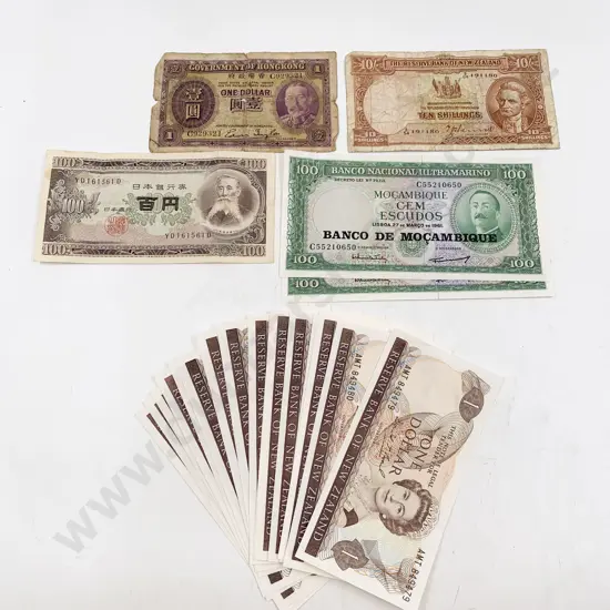 NZ $1 x 18 AMT849479 - AMT849484 With Five World Notes