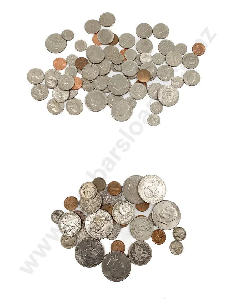Quantity US Coinage Some Vintage With Eight 1972 & 1974 Dollar Coins Image 1++