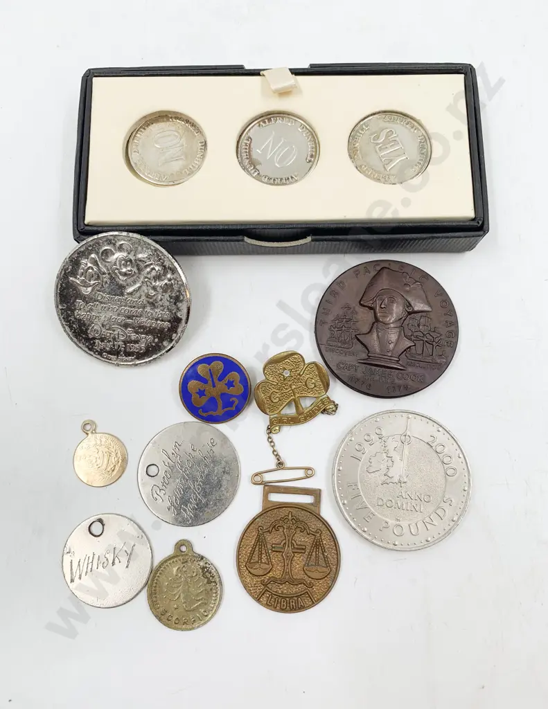 Alfred Dunhill S/S "YES / NO Coin Set Image 1++