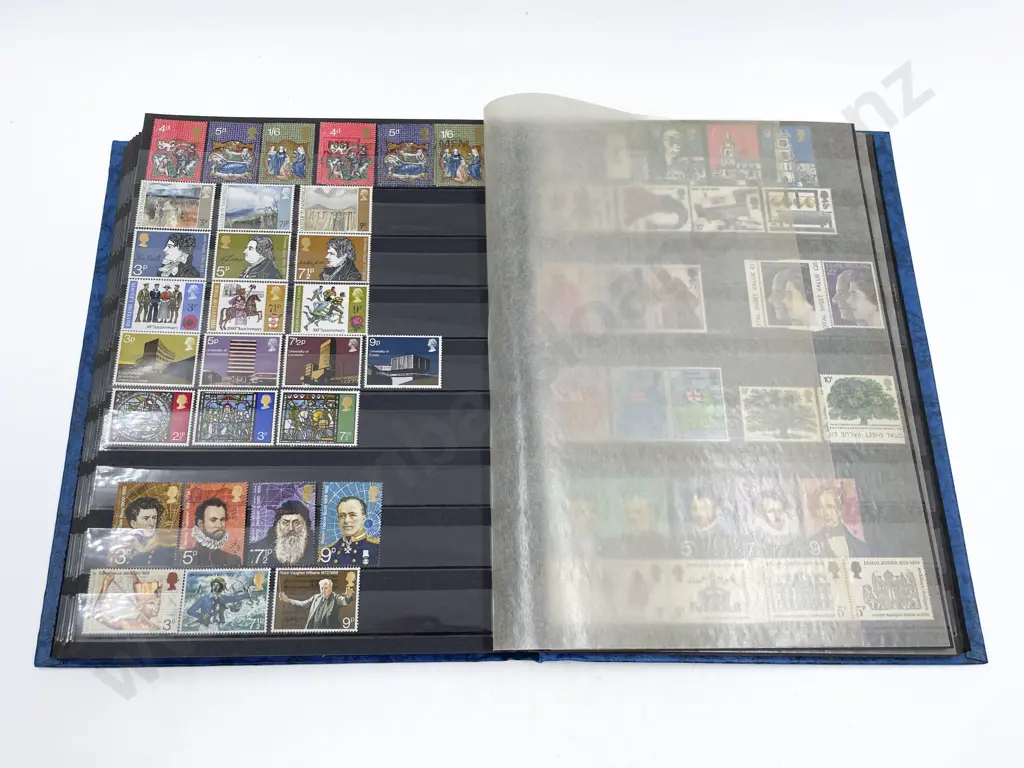 Great Britain Stock Book Album One Penny Black Other Early & Decimal Image 1++