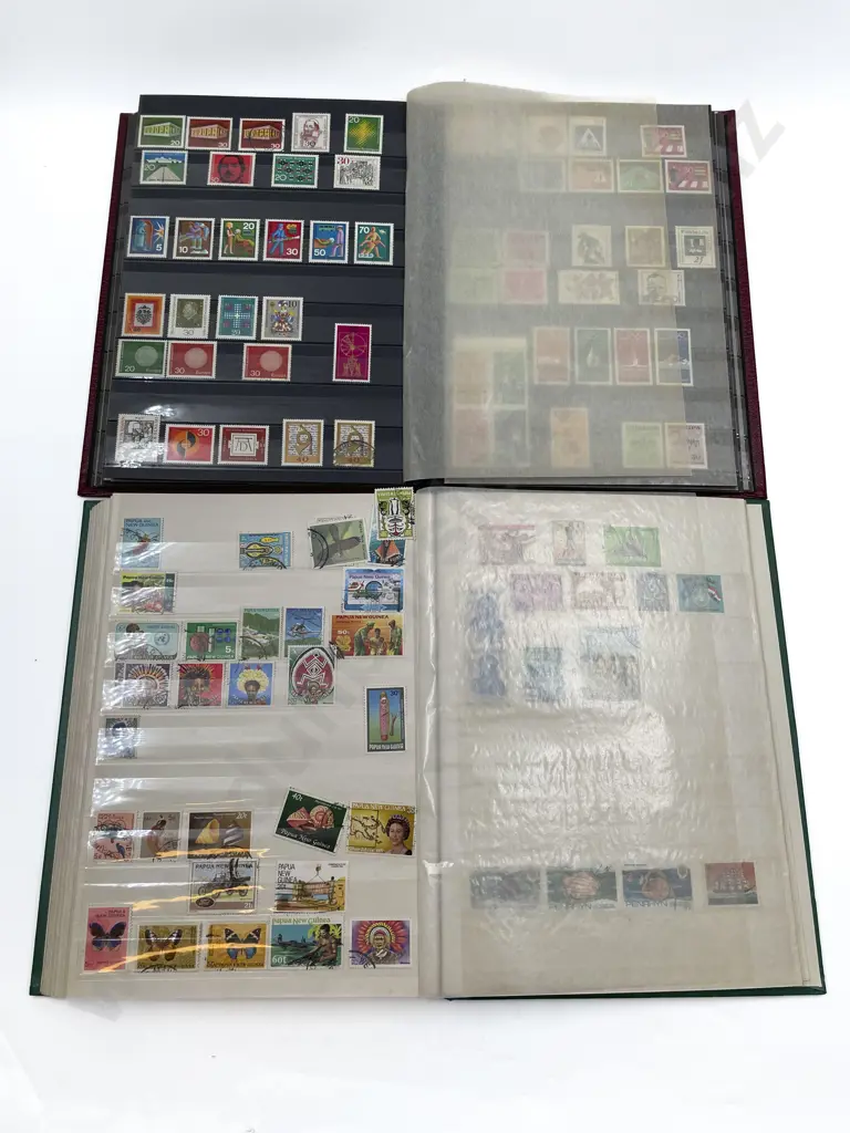 Two World Stock Book Albums Image 1++