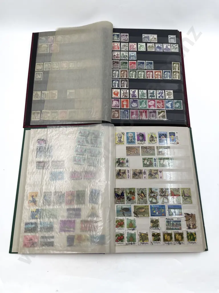 Two World Stock Book Albums Image 1++