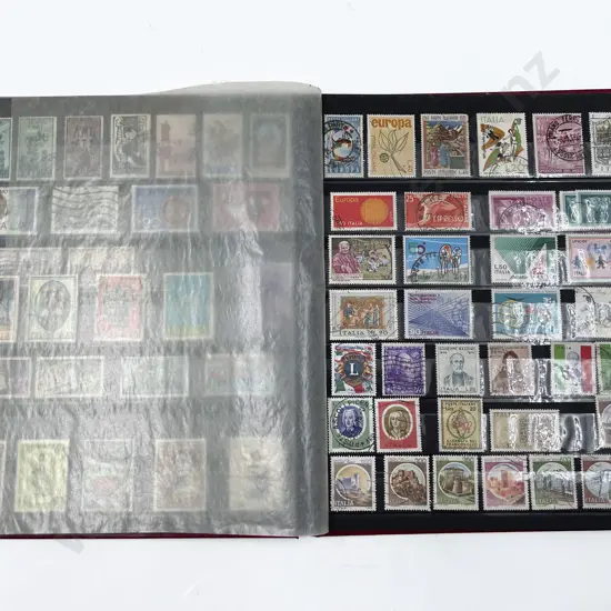 Two Stock Book Albums Italy Vatican & Canada