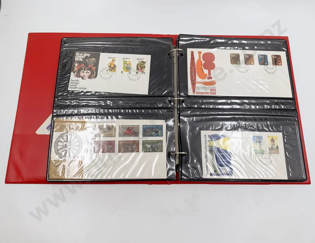 NZ FDC Album Small Stock Book Album & Mini Sheets/Blocks Image 1++