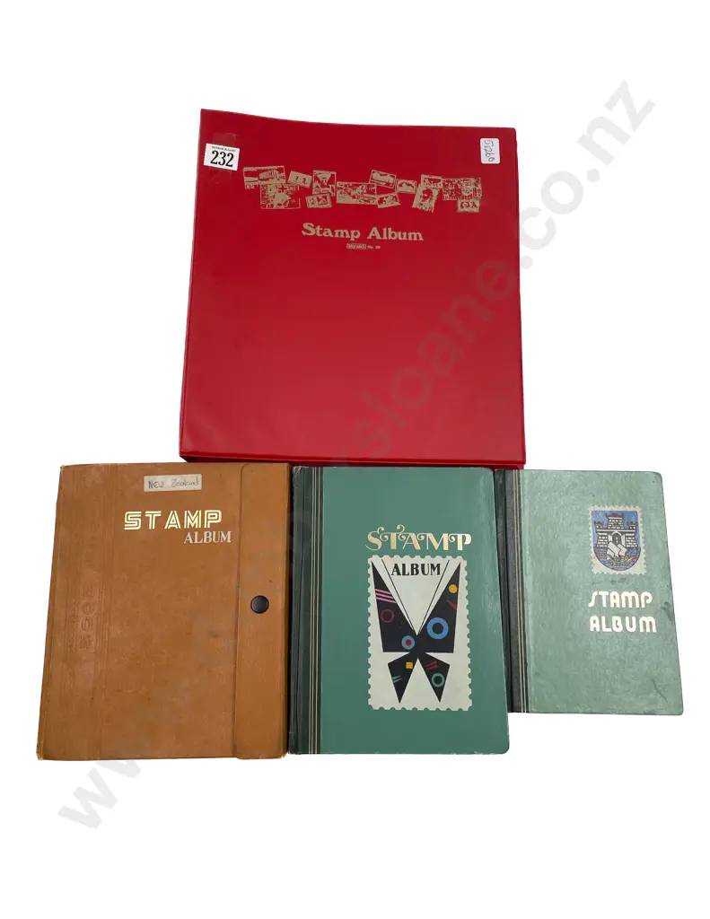 Four NZ & World Vintage Stock Book Albums Image 1++