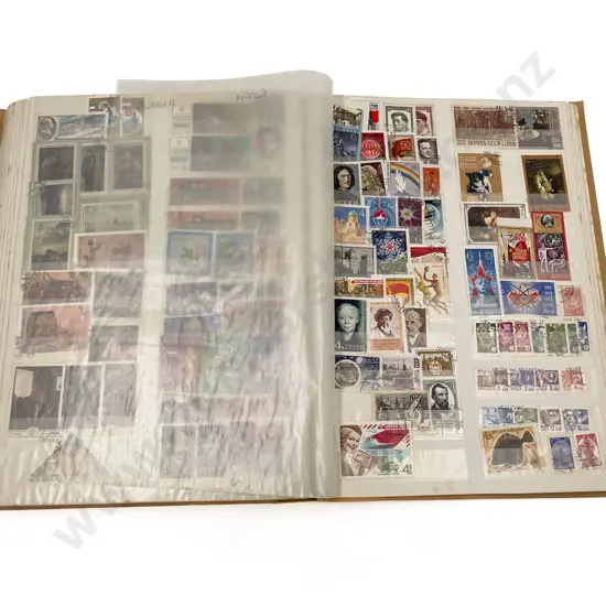 Four Vintage World Stock Book Albums
